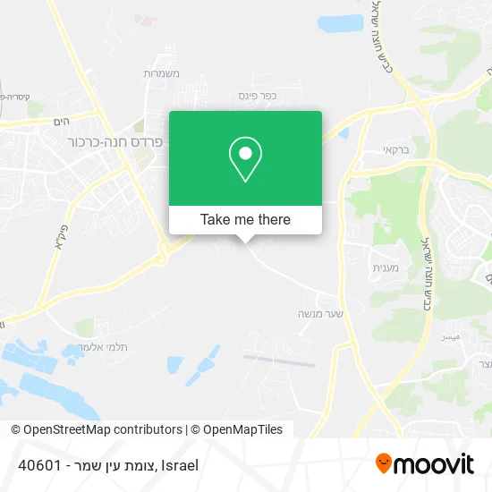 40601 - צומת עין שמר map