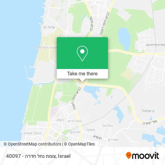 40097 - צומת נחל חדרה map
