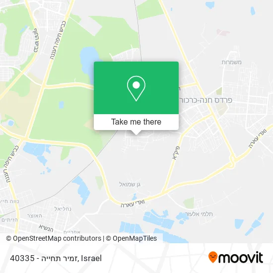 40335 - זמיר תחייה map