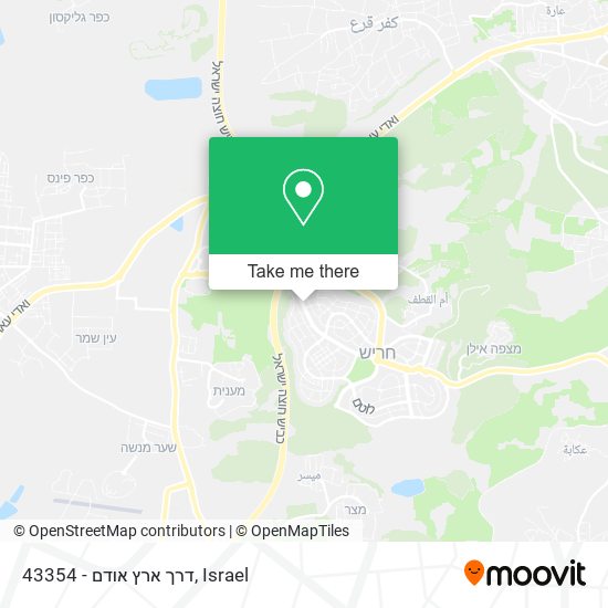 43354 - דרך ארץ אודם map