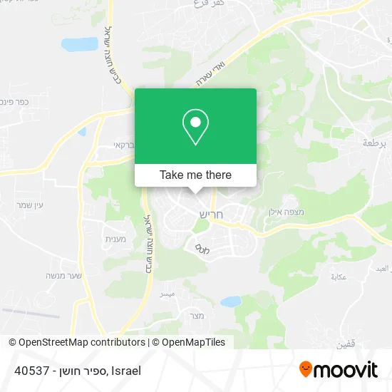Карта 40537 - ספיר חושן