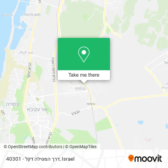 40301 - דרך המסילה דקל map