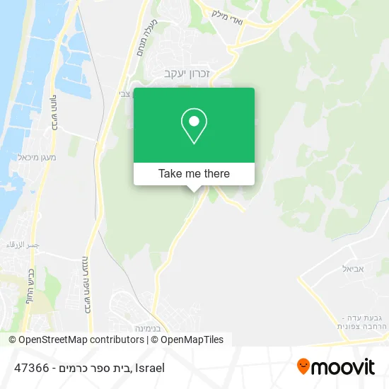 47366 - בית ספר כרמים map