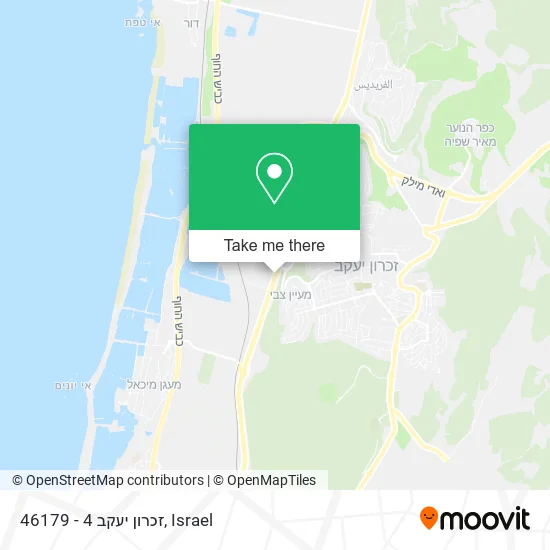 Карта 46179 - זכרון יעקב 4