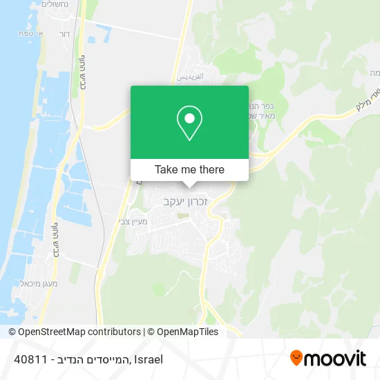40811 - המייסדים הנדיב map