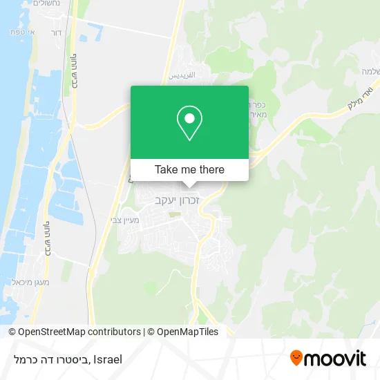 Карта ביסטרו דה כרמל