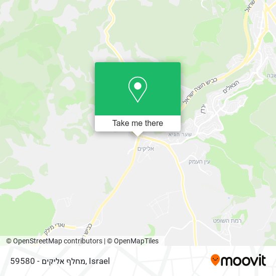 59580 - מחלף אליקים map