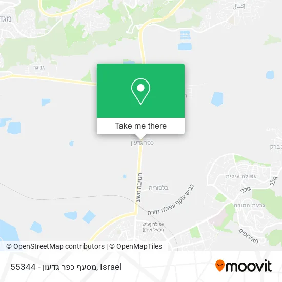 Карта 55344 - מסעף כפר גדעון
