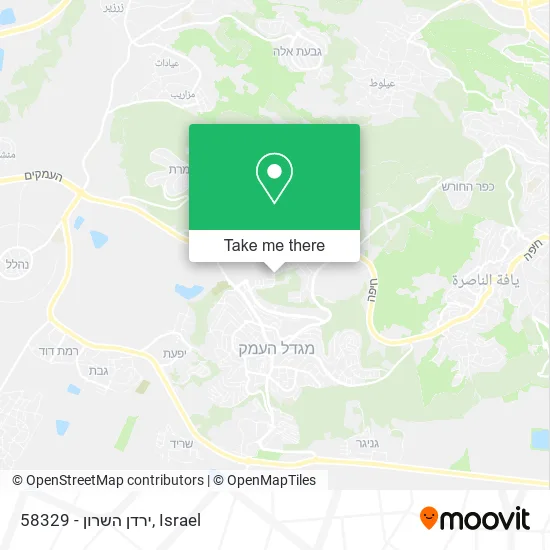 Карта 58329 - ירדן השרון