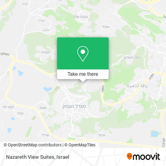 Nazareth View Suites map