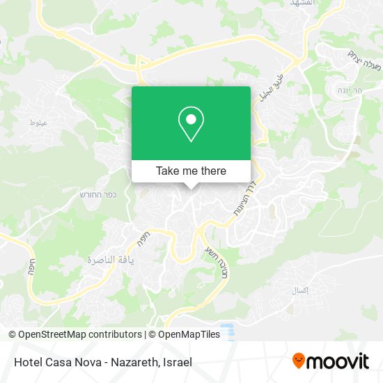 Hotel Casa Nova - Nazareth map