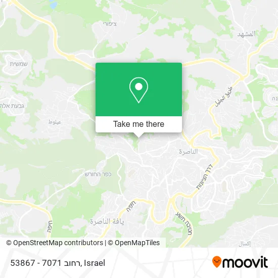 Карта 53867 - רחוב 7071