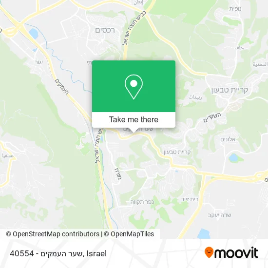 Карта 40554 - שער העמקים