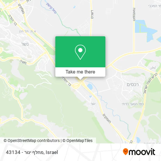 Карта 43134 - מחלף יגור