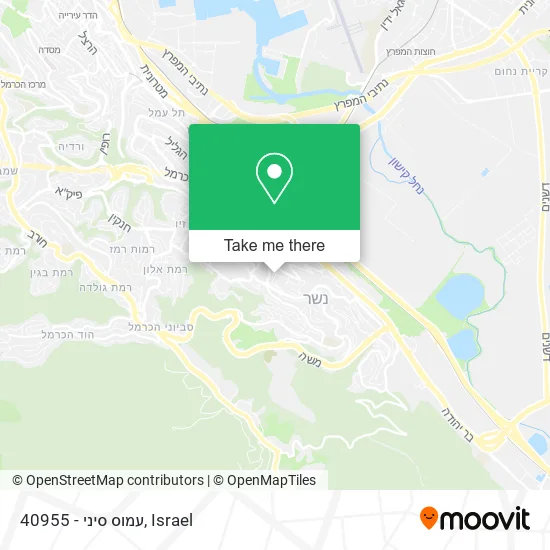 Карта 40955 - עמוס סיני
