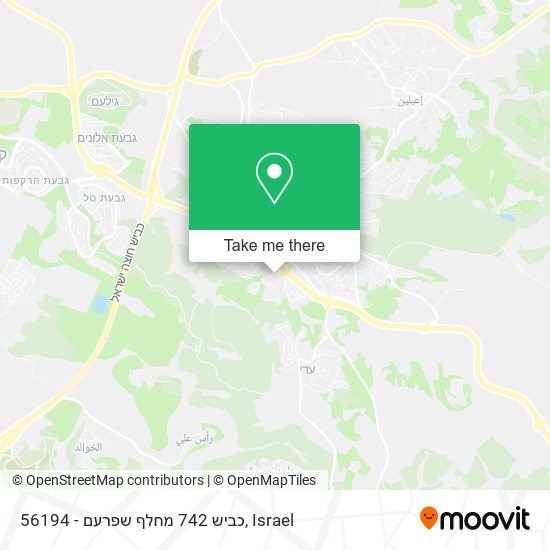 56194 - כביש 742 מחלף שפרעם map