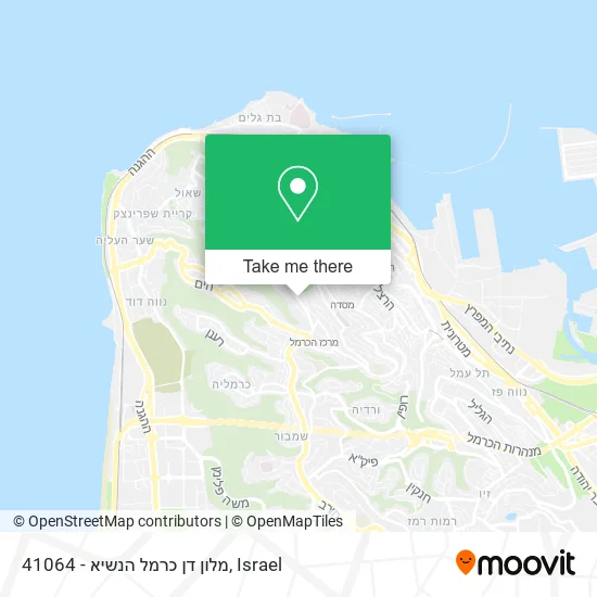 41064 - מלון דן כרמל הנשיא map