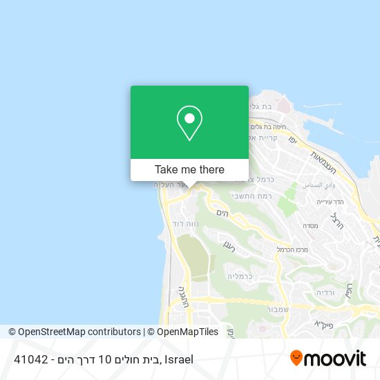 Карта 41042 - בית חולים 10 דרך הים