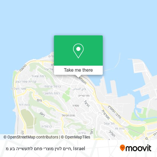 חיים לווין מוצרי פחם לתעשייה בע מ map