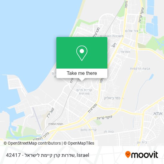42417 - שדרות קרן קיימת לישראל map