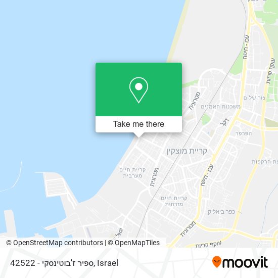 42522 - ספיר ז'בוטינסקי map
