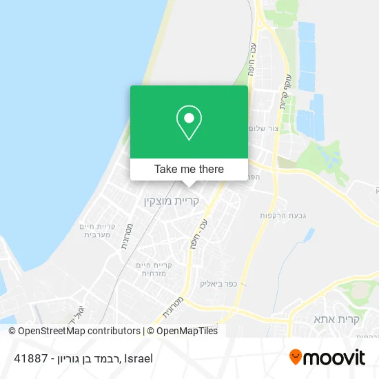 Карта 41887 - רבמד בן גוריון