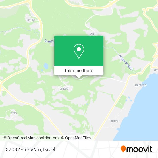 57032 - נחל עמוד map