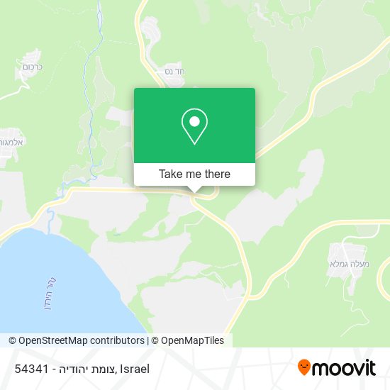 54341 - צומת יהודיה map