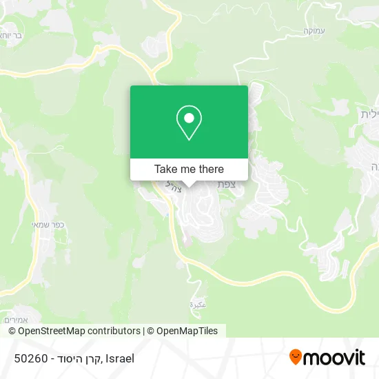 Карта 50260 - קרן היסוד