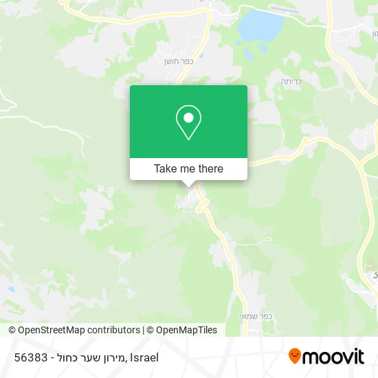 Карта 56383 - מירון שער כחול