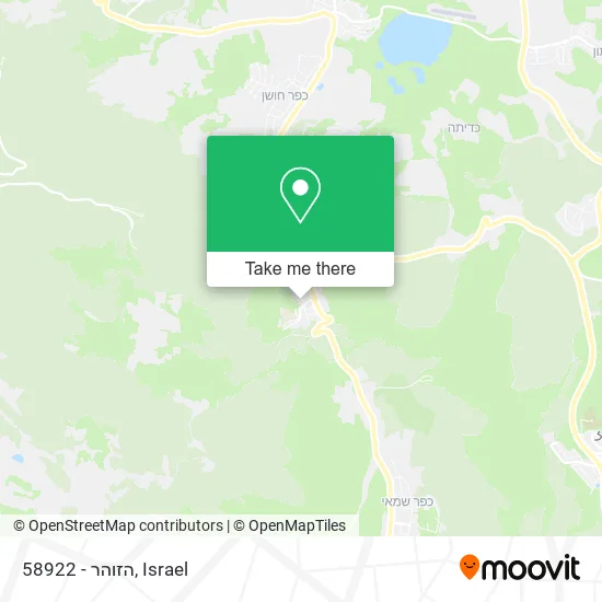 Карта 58922 - הזוהר