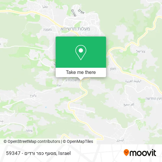 59347 - מסעף כפר ורדים map
