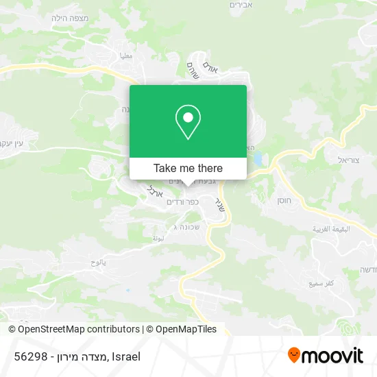 Карта 56298 - מצדה מירון
