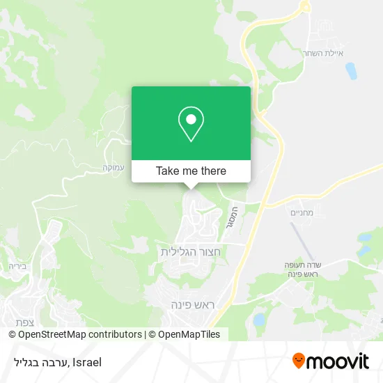 Карта ערבה בגליל