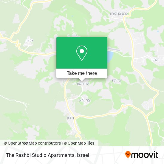 The Rashbi Studio Apartments map