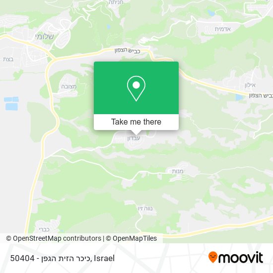 50404 - כיכר הזית הגפן map