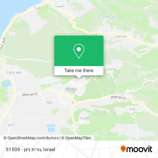 51509 - נורית ניצן map