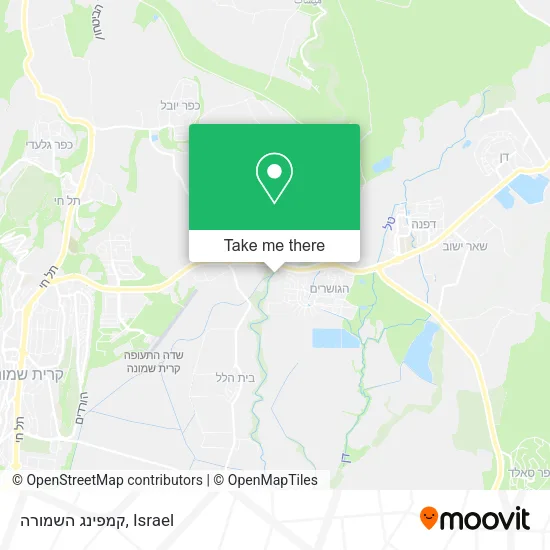 Карта קמפינג השמורה