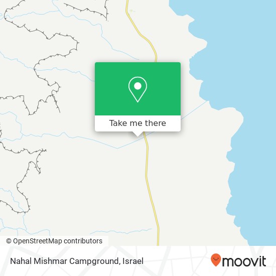 Nahal Mishmar Campground map