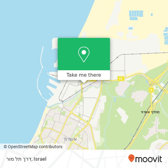 דרך תל מור map