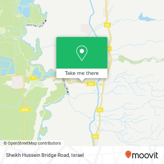 Sheikh Hussein Bridge Road map