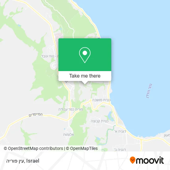 Карта עין פוריה