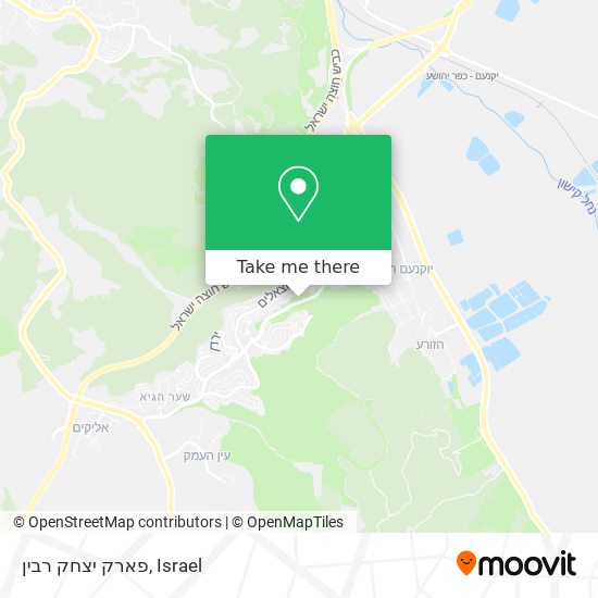 Карта פארק יצחק רבין