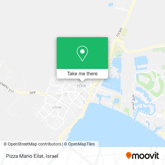 Pizza Mario Eilat map