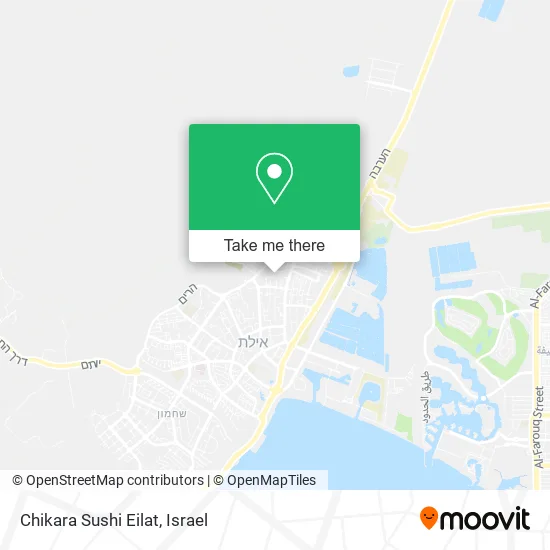 Карта Chikara Sushi Eilat