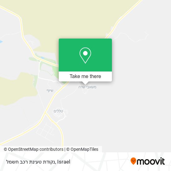 Карта נקודת טעינת רכב חשמל