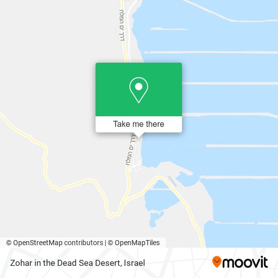 Zohar in the Dead Sea Desert map