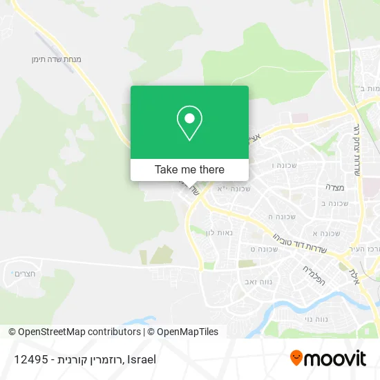 Карта 12495 - רוזמרין קורנית