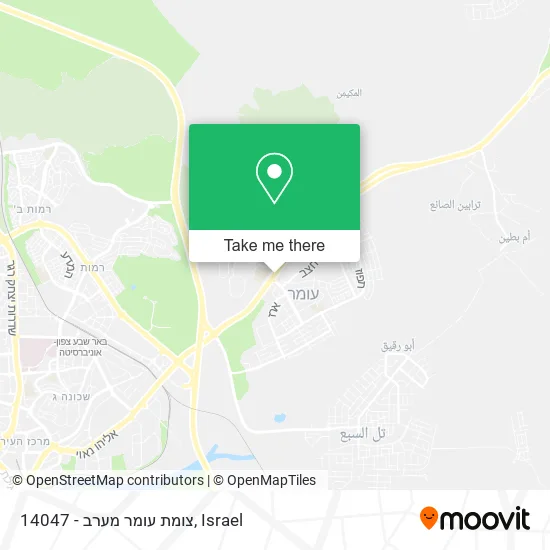 Карта 14047 - צומת עומר מערב
