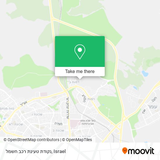 Карта נקודת טעינת רכב חשמל